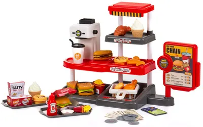 Set de joaca Chipolino -Restaurant fast-food, 71 piese