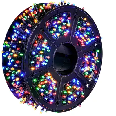 Instalatie de Craciun tip Rola interior sau exterior rezistenta 50m 300LED MULTICOLOR