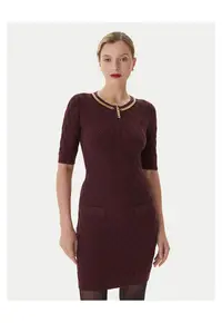 Rochie de cocktail pentru dama bordeaux