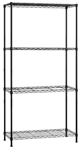 Suport de sârmă negru MMS - 4 х 200 kg, 180 х 91 х 45 cm