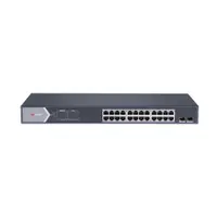 Switch cu 24 porturi Hikvision DS-3E1526P-SI, 52 Gbps, 36.688 Mpps, 8.000 MAC, PoE, cu management