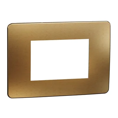 Placa ornament, Unica Studio Metal, 3 module, cupru sau alb