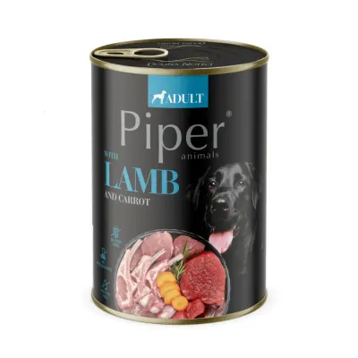 PIPER Animals, XS-XL, Miel și Morcov, conservă hrană umedă fără cereale câini, (în aspic), 400g