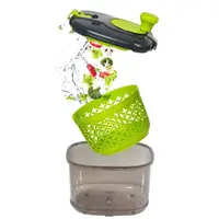Bol cu Strecuratoare Centrifuga pentru Uscat Salata si Verdeturi, 4.20 l, Herevin