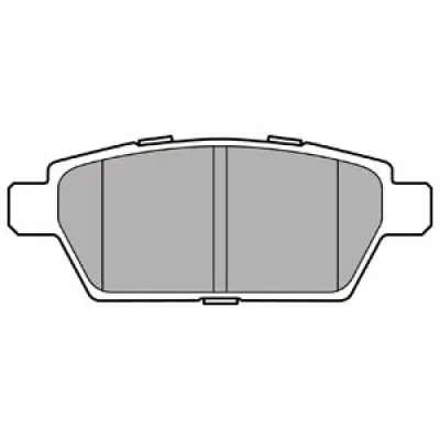 Set placute frana, frana disc DELPHI LP2493