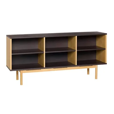 Comodă maro cu aspect de lemn de stejar 140x65x35 cm Dual – Hübsch