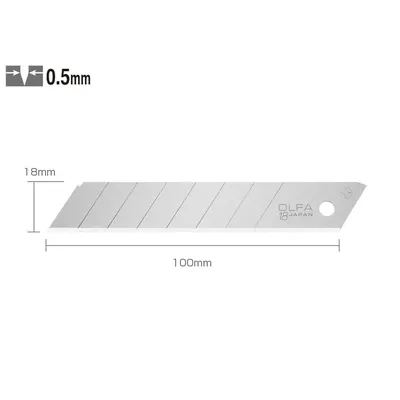 Set LB-10 - lame japoneze de 18 mm. 10 bucati. Olfa
