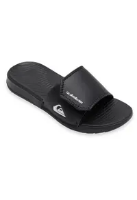 Papuci din piele ecologica - ajustabili cu banda velcro Bright Coast