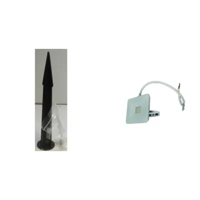 Pachet Brat Montaj Pamant Proiector + Proiector LED 10W Alb Lumina Naturala