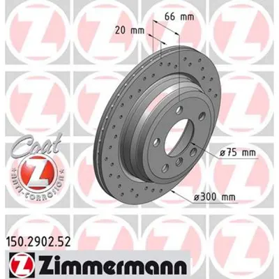 Disc frana ZIMMERMANN 150.2902.52