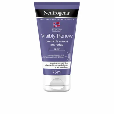 Cremă de mâini, Neutrogena, Visibly Renew, SPF20, 75ml