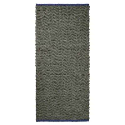Covor tip traversă verde închis din iută 70x150 cm Notes – Mette Ditmer Denmark
