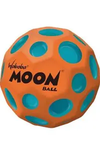 Minge hiperelastica: Waboba Moon Ball. Portocalie cu pete albastre