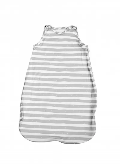 Sac de dormit de iarna 85 cm din bumbac ranforce Striped Grey
