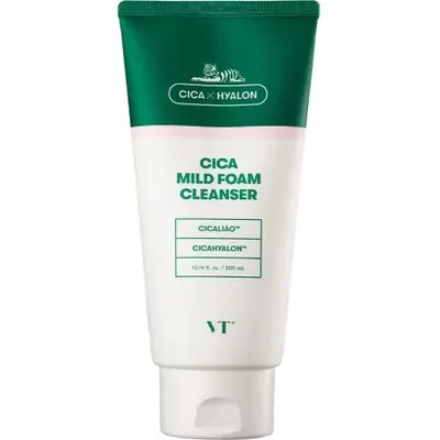 Spuma de curatare blanda Cica Mild, 300 ml, VT Cosmetics