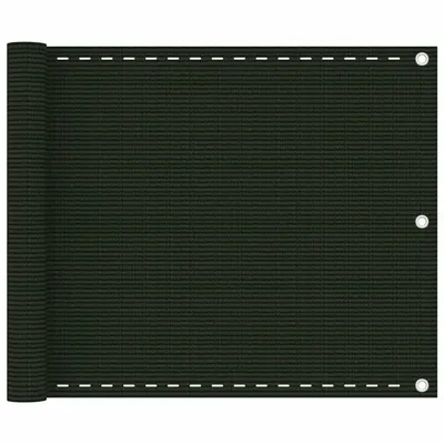 Gossi paravan de balcon, verde inchis, 75x500 cm, hdpe