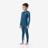 Combinezon lung de baie înot 100 protecție UV Verde Băieți