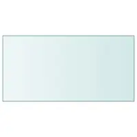 vidaXL Blat de masă, transparent, 50x100 cm, sticlă securizată