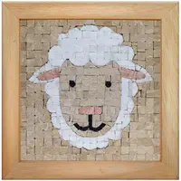 Mozaic de piatră Neptune Mosaic - Față de oaie într-un cadru