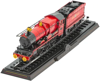 Model metalic de asamblat Metal Earth - Harry Potter: Hogwarts Express with Track
