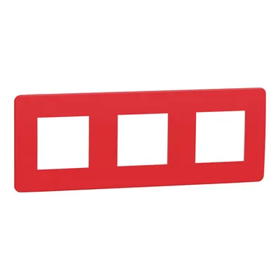 Placa ornament, Unica Studio Colsau, trei module, rosu