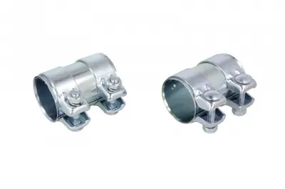Conector teava esapament (56x56x120mm, 2 bucati in pachet) potrivit AUDI A4 B5, CABRIOLET B3; BMW Seria 1 (E81), 1 (E82), 1 (E87), 1 (E88), 3 (E90), 3 (E91), 3 (E92), 3 (E93) 1.8-2.8