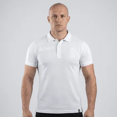 Tricou polo tactic M-TAC - ALB / L