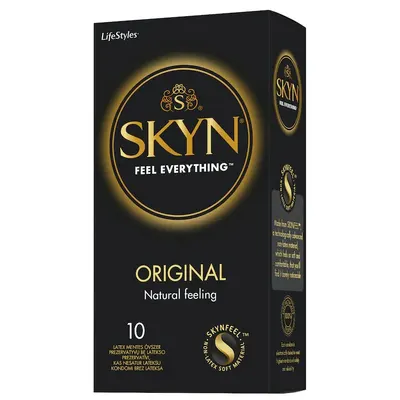 Prezervative fara latex Original, 10 bucati, Skyn