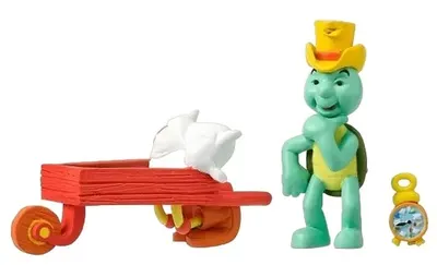 Set figurine Micki - Bamse, Skalman și căruciorul lui