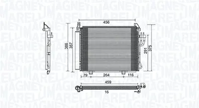 Radiator AC condensator cu uscator potrivit HYUNDAI I10 I 1.0 1.1 1.2 01.08-12.17
