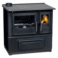 Soba de gatit SL85 negru cu plita si cuptor - 8kW - racord stanga