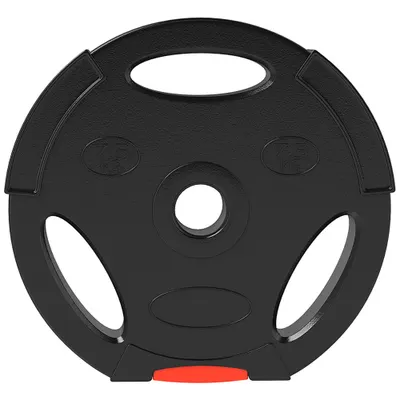 SPORTNOW Set de Discuri de Greutăți, cu Două Discuri de 7,5 kg și Două de 5 kg, Negru | Aosom Romania