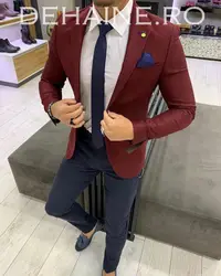 Sacou barbati grena slim fit ZR A3924 104