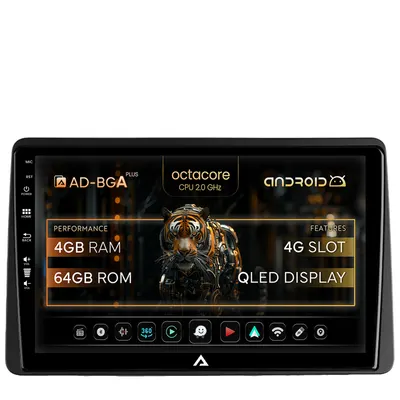 Navigatie Dacia Duster (2018-2021), Android, A-Octacore 4GB RAM + 64GB ROM, 10.1 Inch - AD-BGA10004+AD-BGRKIT374