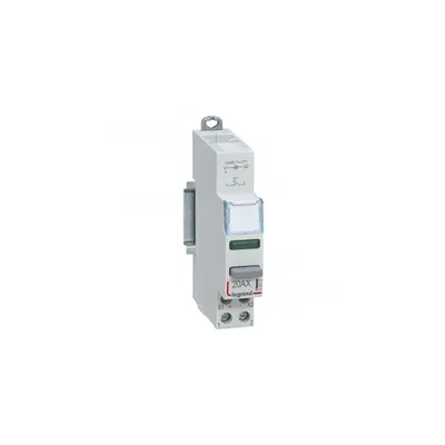 Control switch dual functions - 20 A 250 V~ - NO + verde LED 12/48 V