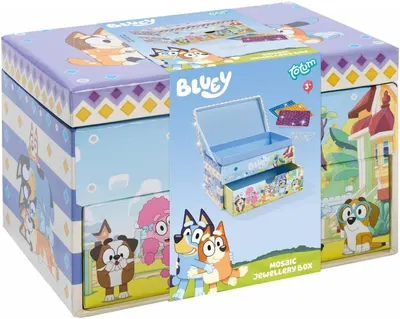 Trusă creativă Totum -Decorează-ți propria cutie de bijuterii Bluey