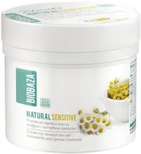 Biobaza Cremă pentru piele sensibilă cu mușețel și floare de colț Natural Sensitive, 250 ml