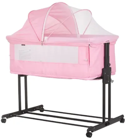 Cușcă cu o parte mobilă Chipolino - Zen, flamingo