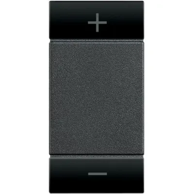 Capac tasta LiVinglight MyHOME BUS - simbol +/- tip basculant - 1 modul - antracit