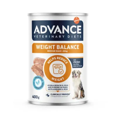 Conserva dietetica pentru caini Advance Weight Balance Wet cu pui 400 gr