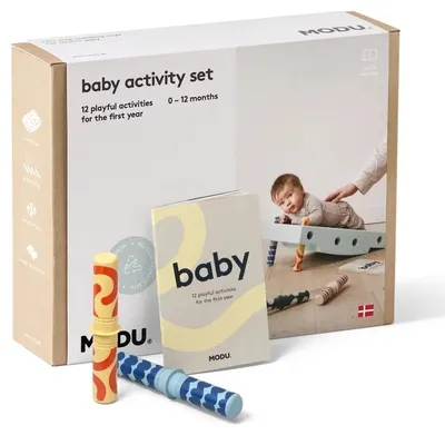Set modular pentru activități pentru bebeluși Modu - Ocean Mint / Forest Green