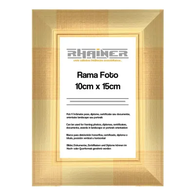 Ramă foto 10X15 - model Madrid auriu