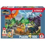 Puzzle 100 piese, Batalia pentru Super Cristal + cadou: figurina, Schmidt