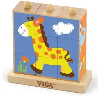 Viga Cuburi - Animale sălbatice, 9 bucăți