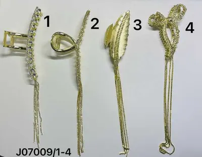 Clești Engros de Păr Metalici cu Lanțuri, model J07009/1-4*