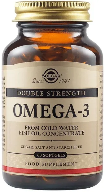 Omega-3, Double Strength, 60 capsule moi, Solgar