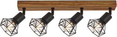Rabalux - Zeus 3140, IP20, IP20, E14, 4 x 40W, 230v, negru mat