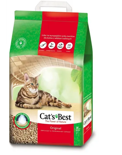 JRS Cat's Best Eco Plus Asternut natural din lemn pentru litiera 7 L (3 kg)
