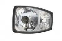 Far stanga (H4 PY21W W5W, manual, culoare insert: crom platinat, culoare indicator: transparent) potrivit JCB 400, 5, 500, FASTRAC, TM