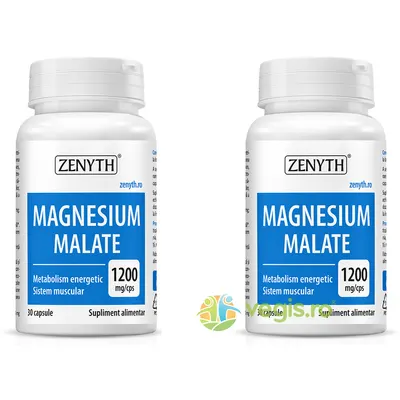 Pachet Magnesium Malate 1200mg 30cps+30cps